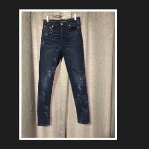 Skinny Lucky Brand Flower Jeans
